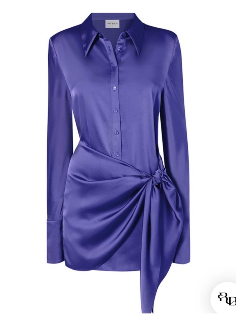 Rat & Boa Alanis Dress Blue - XXS